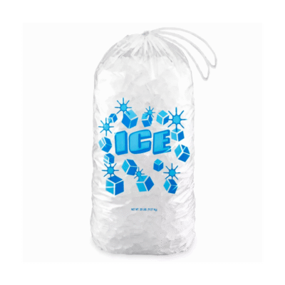 BAGS 20 LBS ICE WITH STRING 250C